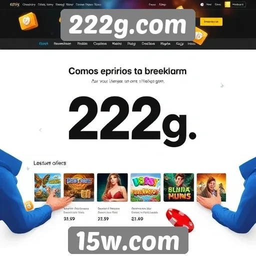 Experiência do usuário no site 222g.com